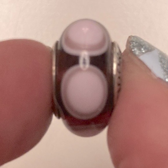 Pandora purple Murano glass stepping stone charm - Picture 2 of 4